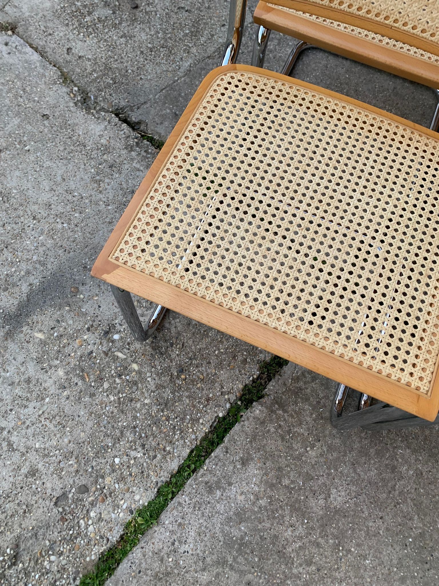 Mid-century Italian B32 Cesca chair by Marcel Breuer, 1970s