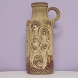 vintage taupe West Germany can vase Scheurich