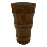 Vintage umbrella holder wooden basket storage 1960 minimalist design