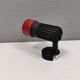 Small vintage wall lamp in hard pressed black and red plastic
