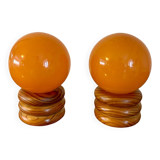 Paire de lampes vintage - Space Age