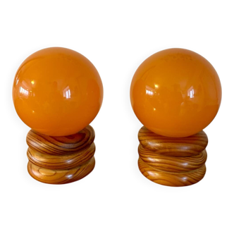 Paire de lampes vintage - Space Age