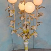 Lampadaire Hollywood Regency 5 globes, années 70