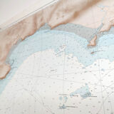 Vintage map Brittany Finistère Douarnenez Crozon Morgat 1977