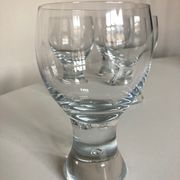 Set of 4 glasses Rondo by Kosta Boda Sweden 1970