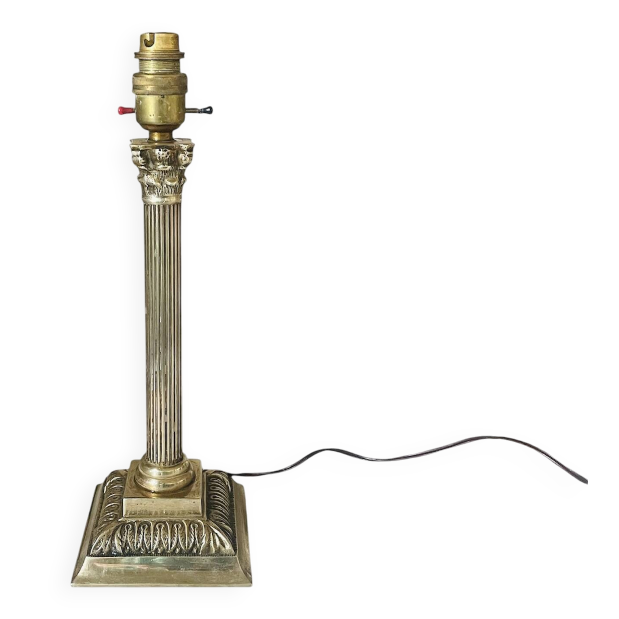 Lampe colonne en laiton