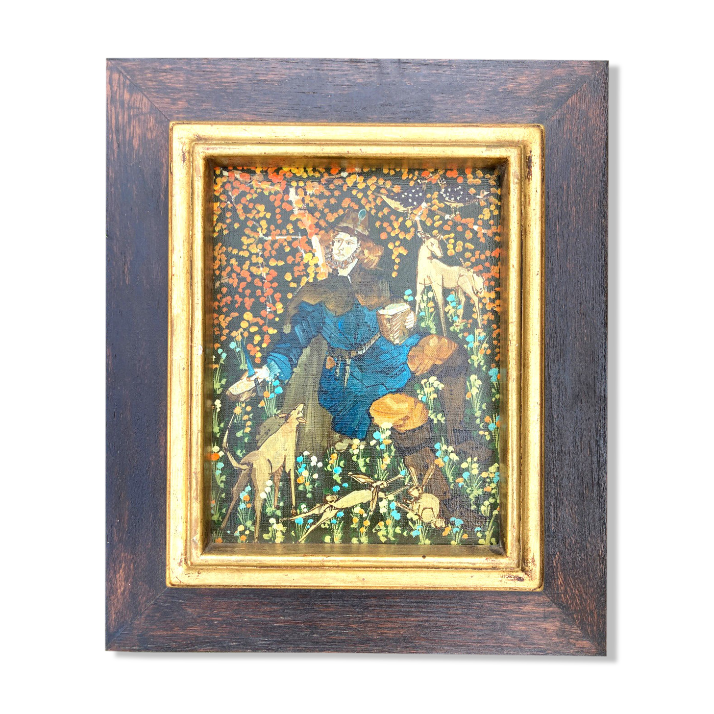 Painting Contemporary Art - Gentleman and the animals of the forest