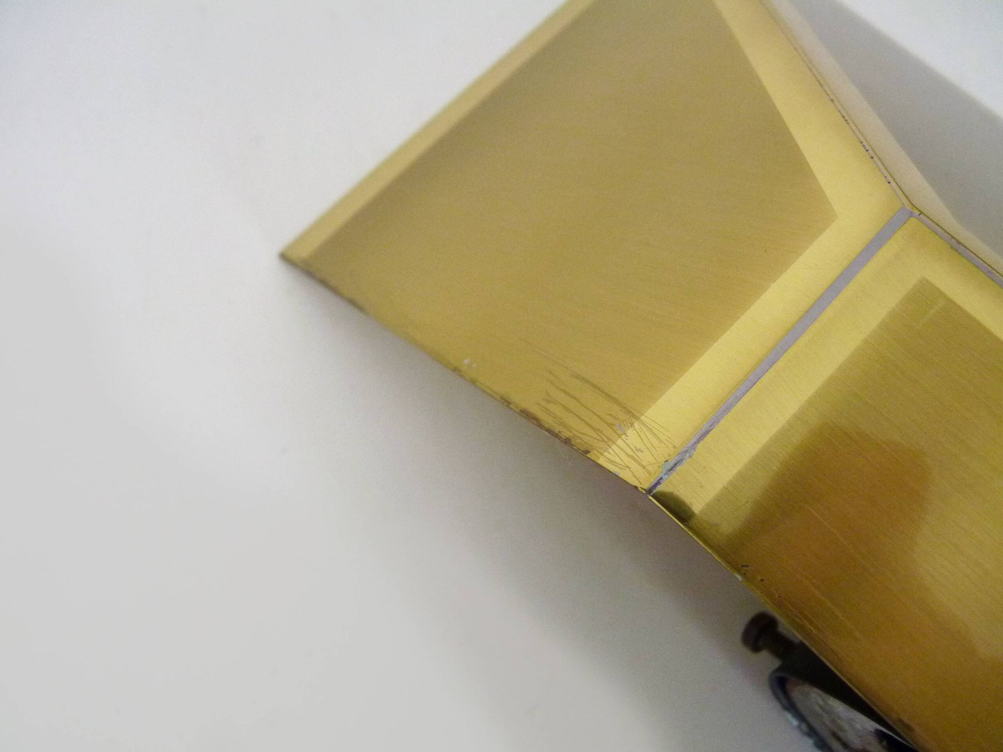 Pair of gold wall sconces 1980s