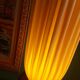 70's georgia jacob lamp, gold leaves