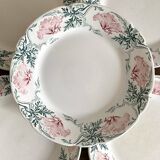 Keller and Guerin Luneville iron earth dessert plates, Rolan model