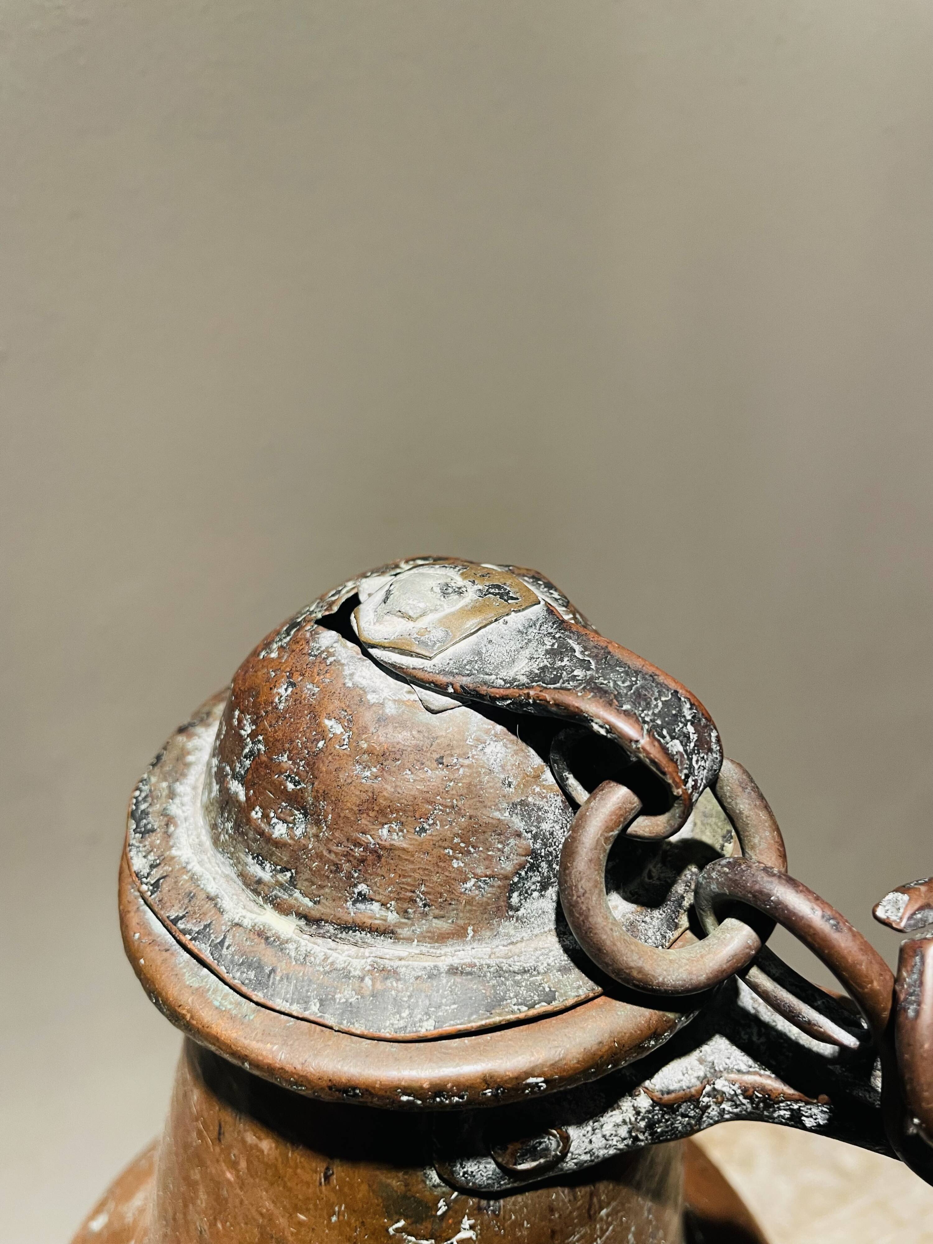 Copper jar with original patina