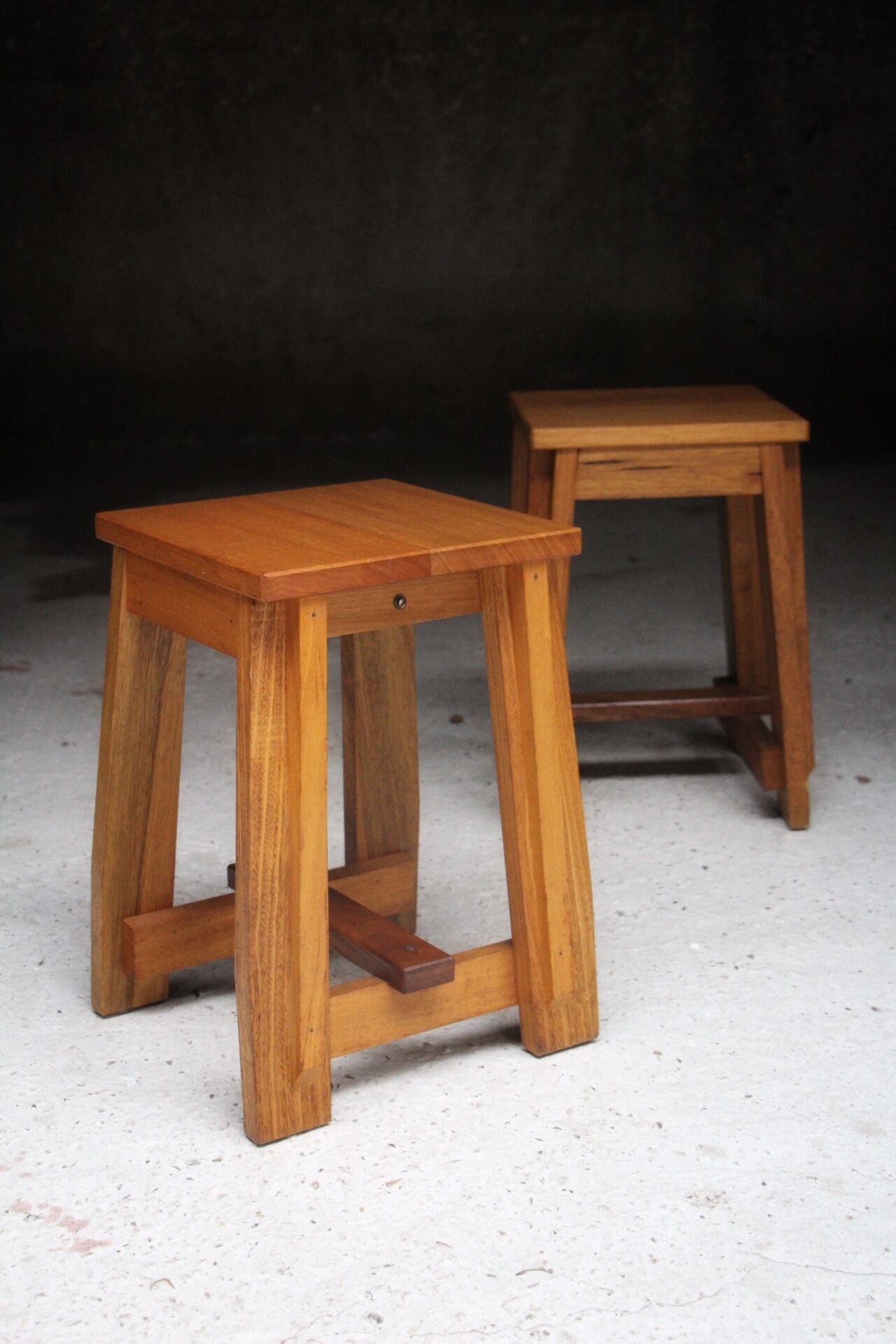Pair of architect stools France 1960