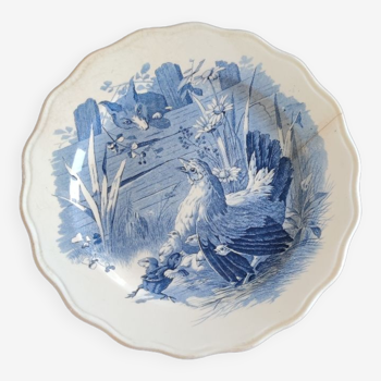 Iron earth porcelain plate