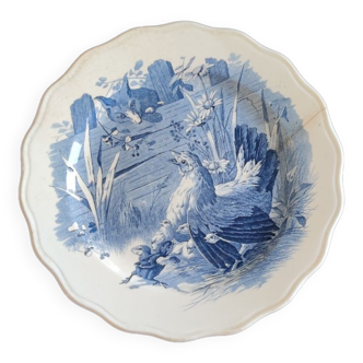 Assiette en porcelaine terre de fer