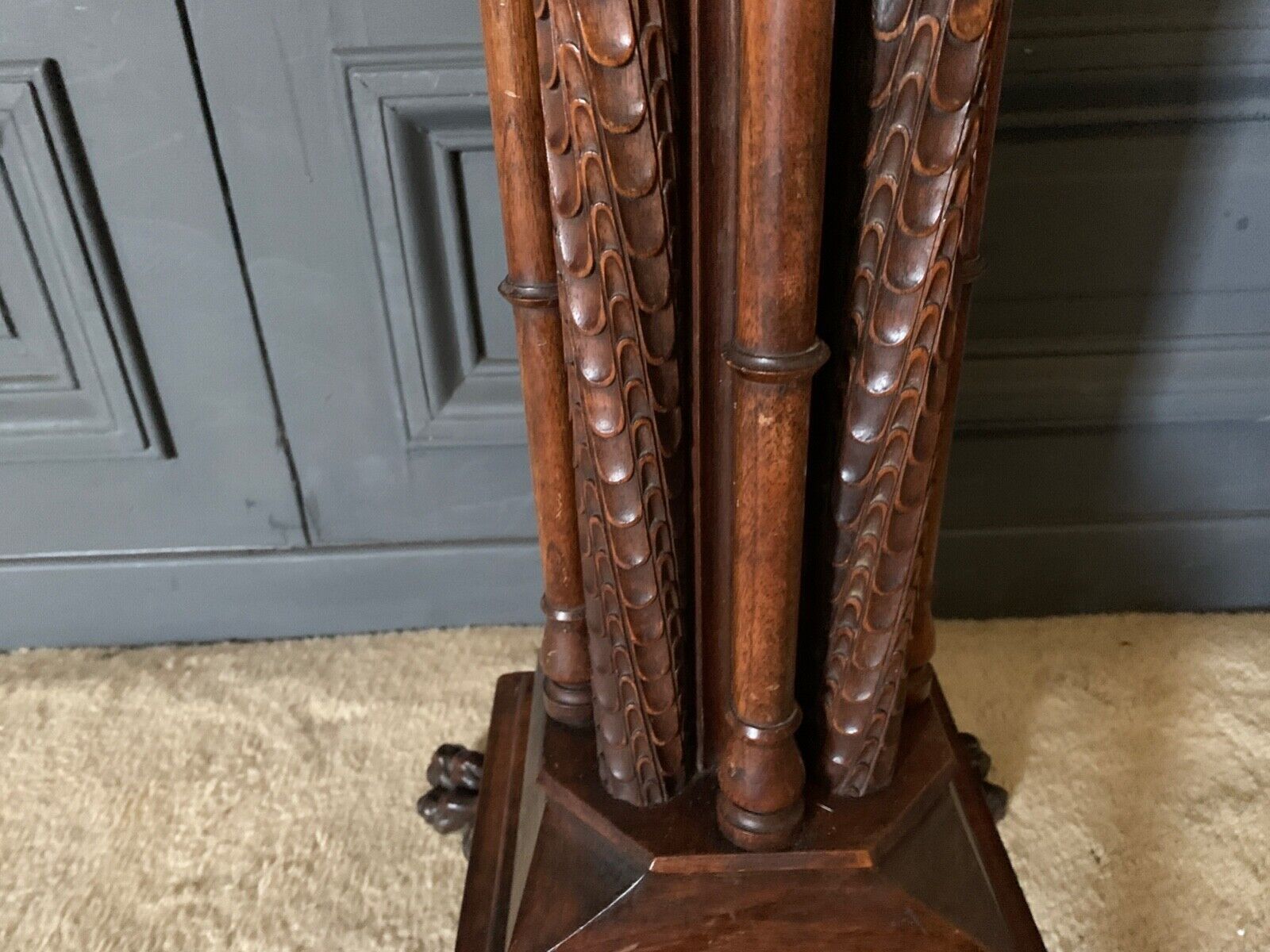Revival walnut sheath harness corinthian marquee nineteenth