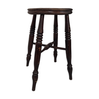 Old rustic wooden stool