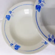 4 deep plates Roselys model Vigne 211248