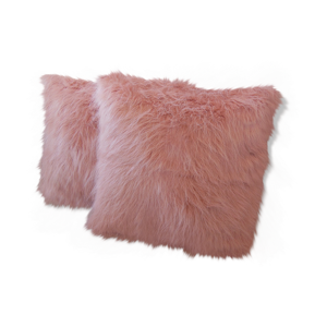 Lot de 2 coussins fourrure