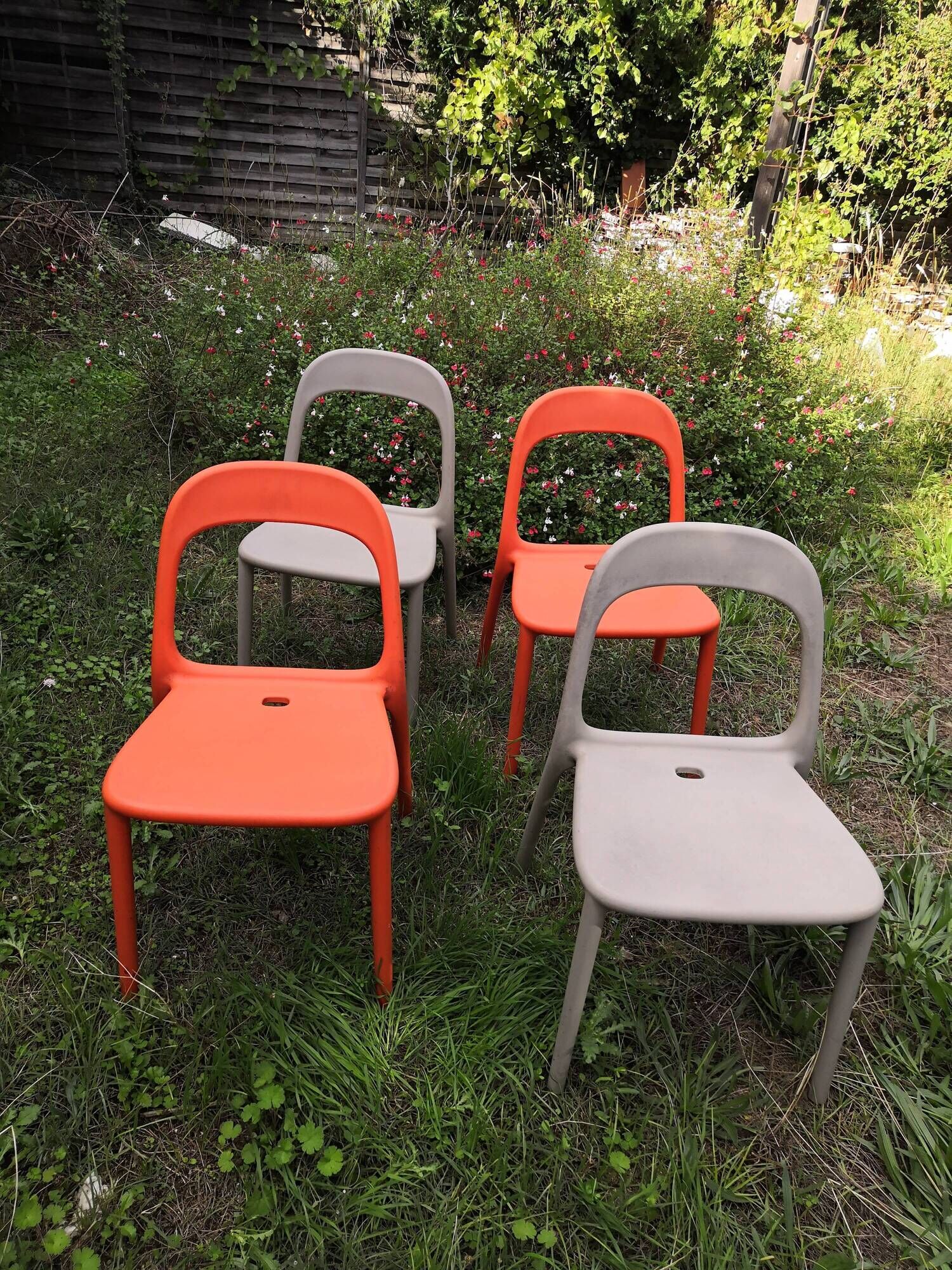 Suite of 4 chairs Vintage gondola design   Carl Öjerstam and Magnus Eleback
