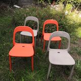 Suite of 4 chairs Vintage gondola design   Carl Öjerstam and Magnus Eleback