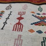 Handmade Berber rug in natural wool
