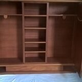 Vintage mahogany wardrobe from the years 50