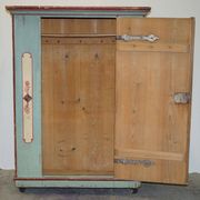 Armoire de mariage allemande antique 1818 peinte à la main