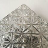 Vintage square molded glass ceiling light
