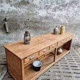 Antique counter kitchen island shop counter oak