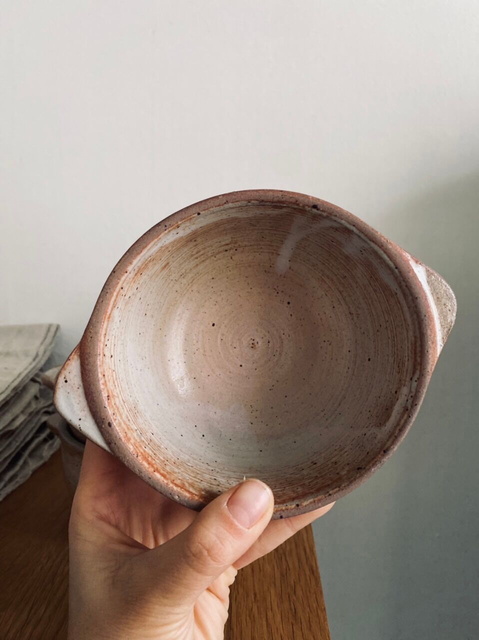 Three bowls in ancient sandstone