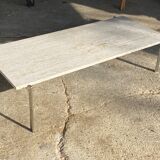 1970 rectangular travertine coffee table