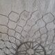 Fruit basket in chrome metal