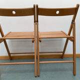 Paire de chaises pliantes