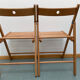 Paire de chaises pliantes