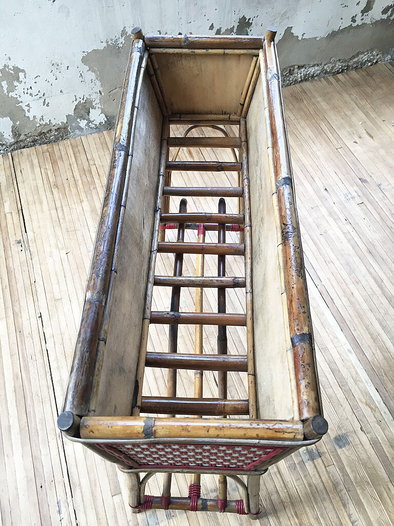 Rattan and rilsan planter