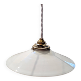 White opaline pendant light, 1930