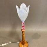 Lamp glass paste Scandinavian design 1950.