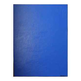 Abstrait contemporain bleu cobalt