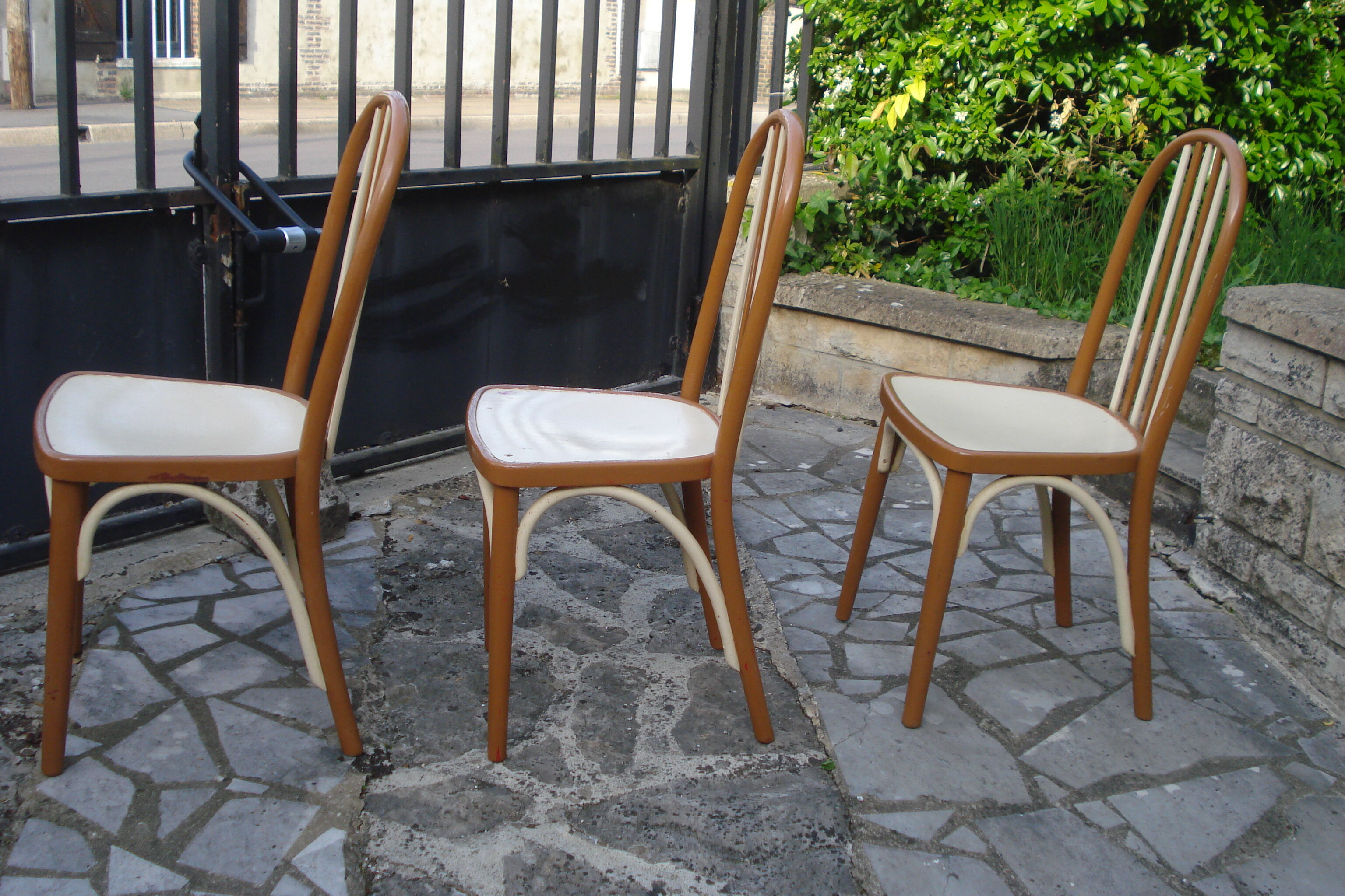 3 Thonet A 643 chairs by Josef Hoffmann for Thonet
