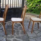 3 Thonet A 643 chairs by Josef Hoffmann for Thonet