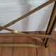 Lot de 2 chaises pliantes skai et métal