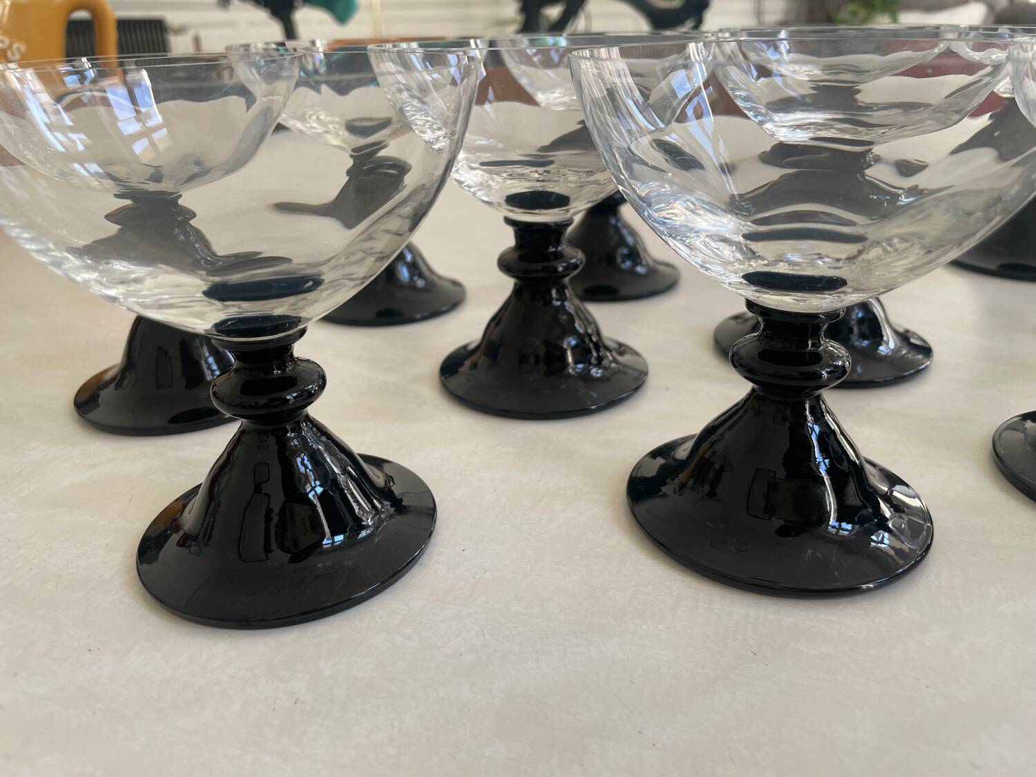 Set of 6 Alsatian white wine glasses