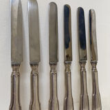 Silver metal knives