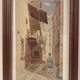 Old painting, Provencal landscape, watercolor early twentieth century