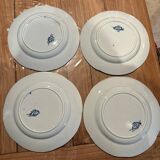 Set of 4 plates creil montereau