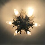 Applique ou plafonnier de Banci Firenze à 6 feux, Italie, années 1950