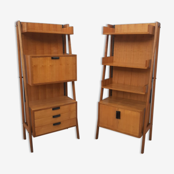 Pair of vintage shelves 1960s'