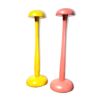 Vintage hat holder pair