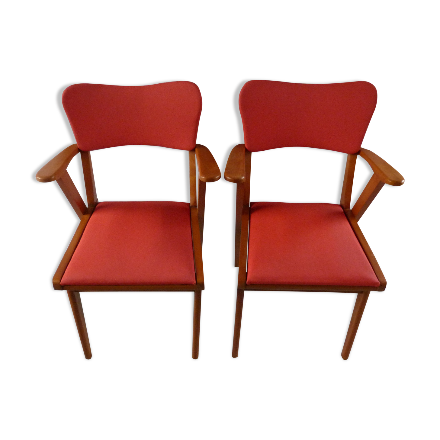Pair of 50s bridge chairs