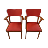 Pair of 50s bridge chairs